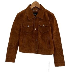 Andrew Marc New York Faux Leather Suede Jacket